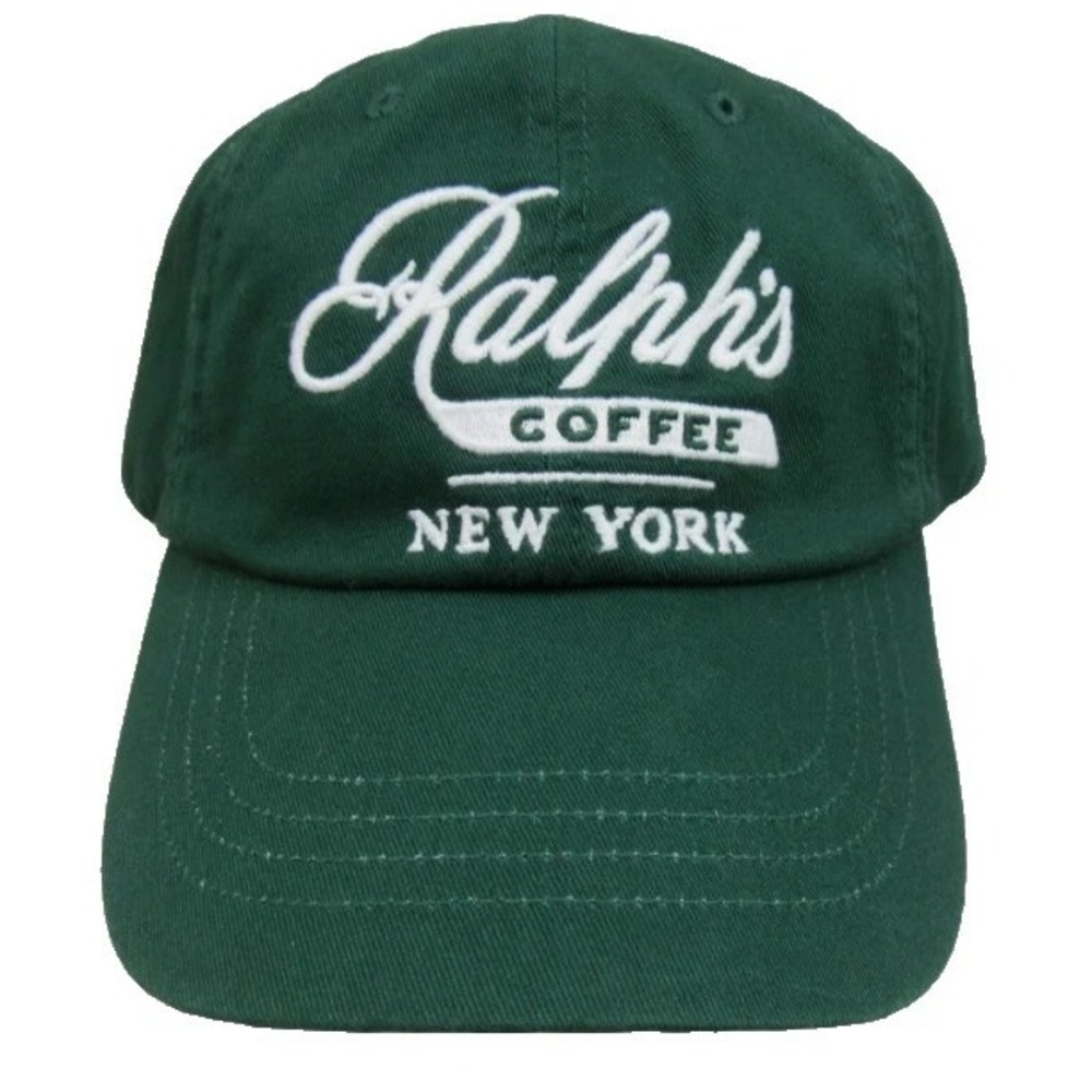 Polo Ralph Lauren Ralph's Coffee New York NYC Baseball Hat Cap Green NEW